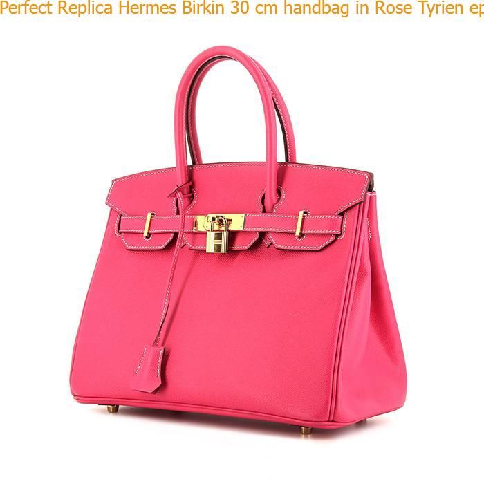 Perfect Replica Hermes Birkin 30 cm handbag in Rose Tyrien epsom leather – Hermes Replica ...